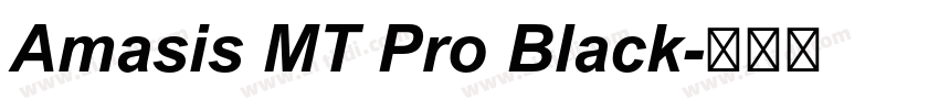 Amasis MT Pro Black字体转换